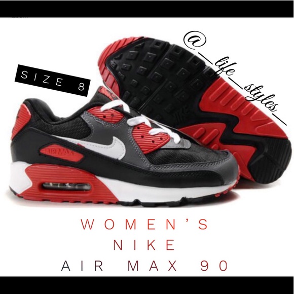 nike air max womens red and black